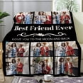 thumbnail image 4 of Best Mom Ever Custom Blanket, Birthday Gifts for Mom from Daughter Son with Pictures, Customized Photo Collage Mother Blankets Wife Birthday Gifts, Personalized Flannel Blanket with Photo as a Gift, 4 of 6