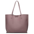thumbnail image 3 of Dreubea Bolso de hombro de piel sintética suave para mujer, bolso de mano con borlas de gran capacidad, 3 of 5
