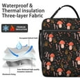 thumbnail image 2 of Botany Print Insulated Lunch Bag - Leakproof Reusable Portable Cooler Tote for Adults,Work,School,Picnic,Camping|Detachable Strap,Handle,Bottle Pocket, 2 of 6