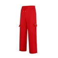 thumbnail image 4 of Men's Casual Jogging Sweatpants Elastic Waist Wide Leg Sports Trousers with Drawstring and Pockets for Comfortable Athletic Wear, 4 of 4
