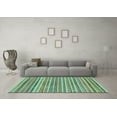 thumbnail image 3 of Ahgly Company Indoor Rectangle Abstract Light Blue Modern Area Rugs, 2' x 3', 3 of 4