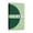 Green-13x10in, variant on 40-Pocket Combination Lock Receipt Folder, PU Leather Secure Document Storage Organizer