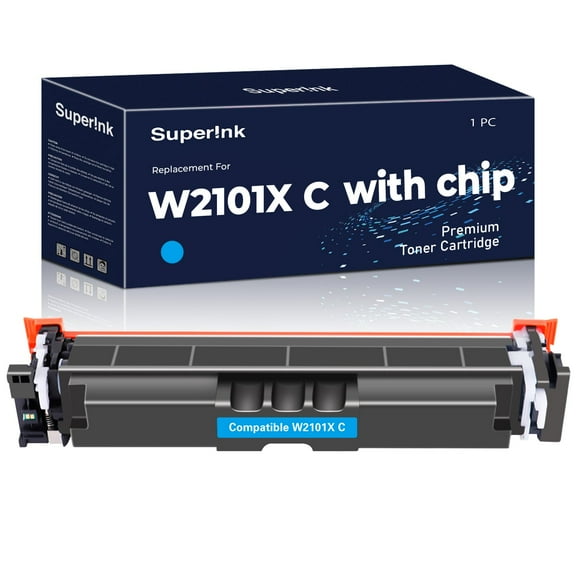 Compatible HP W2101X / 210X Cyan Toner By Superink