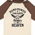 thumbnail image 4 of Inktastic Handpicked for Earth by My Sister in Heaven with Angel Wings Boys or Girls Long Sleeve Baby Bodysuit, 4 of 5