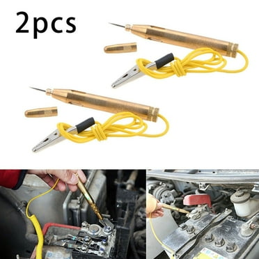 2xCar Auto Circuit Fuse Voltage Tester Test Light Probe Pen Pencil DC 6V/12V/24V
