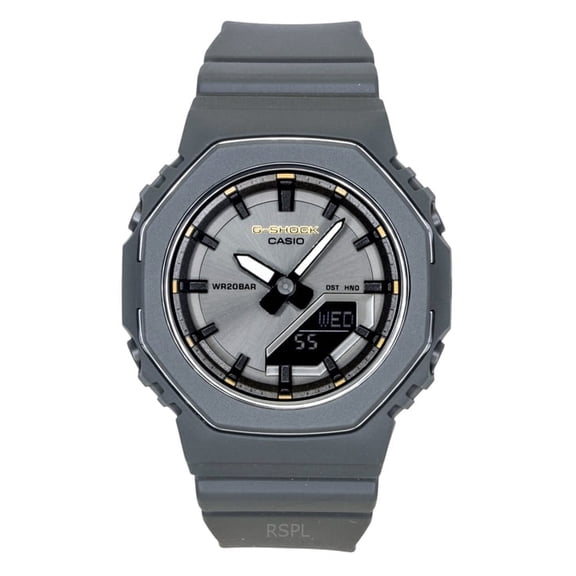 Casio G-Shock Analog Digital Bio-Based Resin Strap Grey Dial Quartz GMA-P2126W-8A 200M Women's Watch