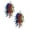 A 2PCS, variant on JHEHF 4th Of July Patriotic Artificial Flowers Red White Blue Silk Flower with Leaves Realistic Flower for Independence Day Balcony Porch Patio Yard Garden Arrangement