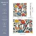 thumbnail image 2 of Yayeee Toggle Light Switch Wall Plate 3-Gang 6.37"x4.48" Decorative Outlet Cover, Vibrant Japanese Flowers, 2 of 7