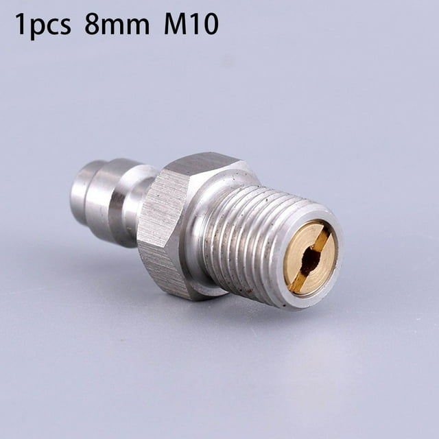 Connecteur Rapide Mâle en Acier Inoxydable Rempli de Sucette de Soupape de 8 Mm