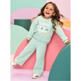 thumbnail image 3 of Garanimals Baby & Toddler Girls Fleece Sweatpants, Wide Leg, Sizes 0-6T, 3 of 8