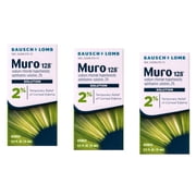 Muro 128 2% Sterile Ophthalmic Eye Solution - 0.5 Oz (15 Ml), 3 Pack