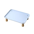 thumbnail image 2 of Comedero elevado, cuenco para comida de gato, cuenco para agua de perro, soporte de madera hecho de PP Azul, 2 of 9