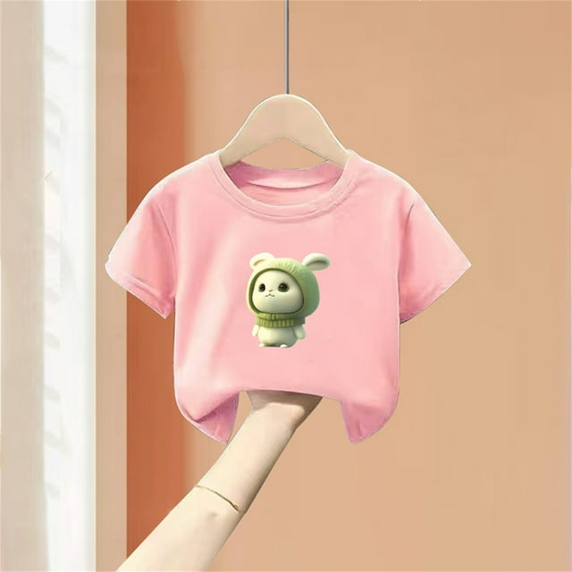 Cowsor Children's Printed Short Sleeve T-Shirt – Perfect for Summer (Sizes 90-150)