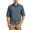 Blue, variant on Mens Safari Shirts Long Sleeve Button Down T-Shirts UV Sun Protection Hiking Fishing Tshirt Lightweight Travel Tee Shirt