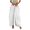 White, variant on Women's High Waist Baggy Harem Pants Ruched Side Pocket Wide Leg Slacks Loose Fit Casual Trousers for Summer Loungewear White