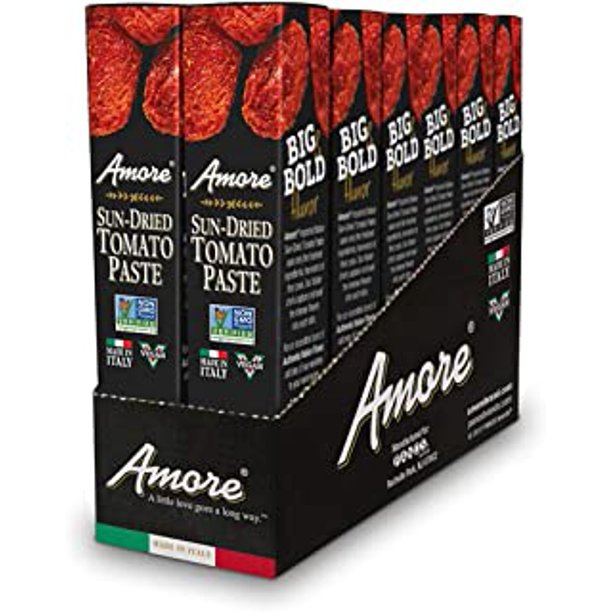 (12 Pack) Amore Sun Dried Tomato Paste Tube, 2.8 oz