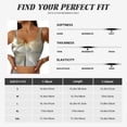 thumbnail image 5 of Rateoe Elegant Ivory Flower Print Womens' Sports Bras Scoop Neck Sports Vest- Padded U Back Seamless High Impact Support-Small, 5 of 8