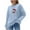 Blue, variant on IROINNID Sweater for Christmas Women's Cute Funny Print Holiday Party Winter Warm Xmas Crewneck Sweater
