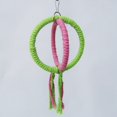 thumbnail image 4 of Bird Rope Swing Interactive 2 Rings Bird Hanging Swing Parrot Swing Perch, 4 of 8