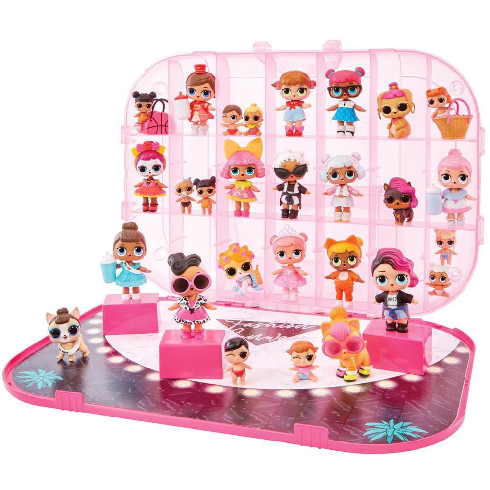 Sac De Rangement Suspendu 24 Poches Pour Poupées LOL OMG, Barbie - Tissu Oxford - 146 X 55,8 Cm - Rose