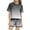 Black, variant on SJLDQY Child Girls Outfits Summer Print Short Sleeve Top And Shorts Cute Crewneck Pocket Casual for Teens And Juniors Lightweight And Comfortable Clothing Set 11-12 Years