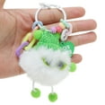 thumbnail image 4 of Unique Bargains 1 Pc Fashion Cartoon Chain Coal Ball Handbag Charm Bag Accessories White Green, 4 of 5