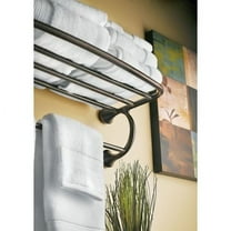 Moen YB2894CH Eva Bathroom Hotel Towel Shelf, Chrome