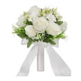 thumbnail image 2 of Romantic Bridal Bouquets Flower Arrangements Bridesmaid Bouquet Artificial Flowers for Wedding Ceremony Anniversary Bridal Shower,, 2 of 10