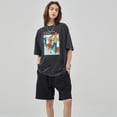 thumbnail image 5 of Camiseta estampada con diseño creativo de calavera unisex, camisetas de estilo hip hop lavadas retro, camisetas de algodón 100 % Taylors Tops Tees Swift, 5 of 5