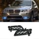 thumbnail image 3 of Car LED Daytime Running Light Turn Signal Fog Light DRL for BMW X3 F25 2009-2013 ,White+Yellow+Blue, 3 of 5