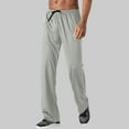 thumbnail image 2 of UAMVSH Men's Straight Leg Sweatpants Loose Fit Lightweight Athletic Running Pants with Pockets Casual Drawstring Basic Track Pants(X-Large,Gray), 2 of 7
