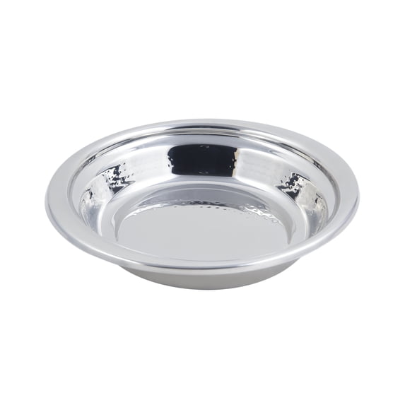 S/S CASSEROLE w/HAMMER FINISH