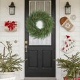 thumbnail image 5 of 26 inch Lush Christmas Wreaths for Front Door with Red Berries Christmas Decorations Real Touch Faux Cedar Wreath Large Winter Green Wreaths for Windows Outdoor Indoor Walls Home Xmas Holiday Decor, 5 of 18