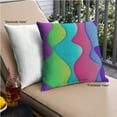 thumbnail image 2 of Ahgly Company Outdoor Square Patterned Throw Pillow, 18 inch by 18 inch, 2 of 6
