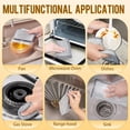 thumbnail image 4 of shiyou-Triple-Layer Wire Dishcloth Multipurpose Wire Dishwashing Rags for Cleaning Dishes Cookware Microwave Stove Kitcken Counter,Powerful and Quick Cleaning Ability,Non Scratch Reusable Wet&Dry Use, 4 of 4