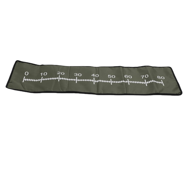 Fishing Fishing Measurement Pad Foldable Portable Unhooking Mat for Fish Length Measuring Polyester Fabric Green