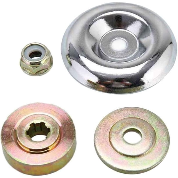 Accesorios para cabezal de trabajo para caja de cuchillas de cabezal de engranaje, tuerca de bloqueo de nailon métrico, pieza original OEM, accesorios para maquinaria de jardín al aire libre, fácil