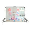 thumbnail image 2 of EeaseCA 3rd Birthday Photography Backdrop 3D Balloons Photo Studio Background Wall Props 5x3ft (1819), 2 of 7