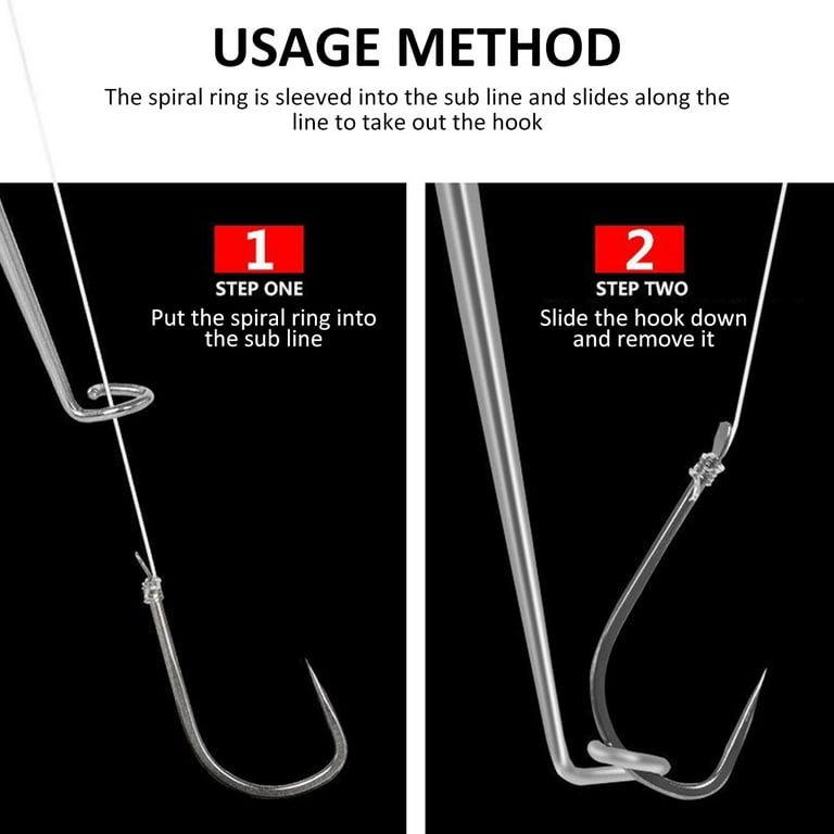 RELAX 2pcs Fish Hook Remover Fishing Hook Quick Removal Tool Stainless  Steel Fish Hook Detacher Extractor with Magnet Fish Hook Disconnect Device  for