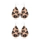 thumbnail image 1 of Pendientes Sonducket con estampado de leopardo geométrico de piel sintética para mujeres y niñas Tipo 2 CBP233690, 1 of 6