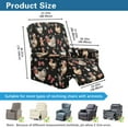 thumbnail image 3 of Renewold Christmas Chicken Bow Recliner Couch Cover Breathable Reclining Chair Slipcover 4 Pieces Non-Slip Recliner Sofa Cover with Pocket and Elastic Bottom for Dogs, Kids, 3 of 8