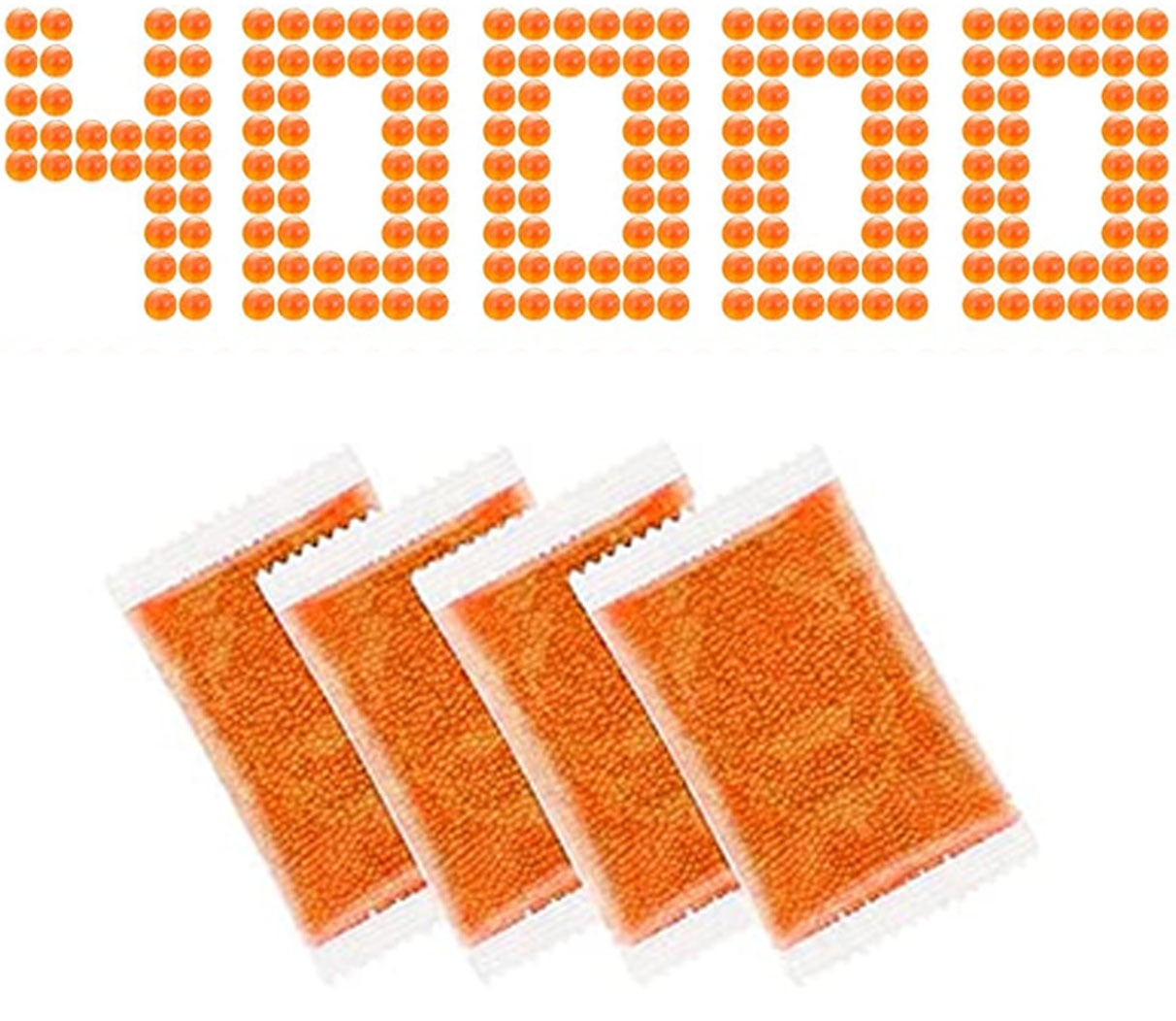 4pack Gel Blaster Refill Ammo Gel Ball Bullets , 10000 Pieces Per Pack