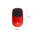 thumbnail image 3 of Wireless Mouse, 2.4GHz Silent Mouse, Cordless Mouse for Laptop, Pc, Desktop, Notebook, Small & Portable, Built-in Rechargeable Battery, Compatible with XP, Windows Macbook,Gifts for Men Women(Red), 3 of 6