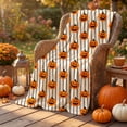 thumbnail image 6 of OCCOA Halloween Pumpkin Striped Throw Blanket Soft Flannel Fleece Fall Decorative Blanket Pumpkin Style Cozy Light Blanket for Couch Sofa Bed Home Decor Gift, B, 6 of 6