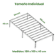 thumbnail image 5 of Base Individual para Cama Bio Mattress de Acero Laminado en Frío Color Negro, 5 of 6