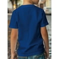 thumbnail image 4 of Kid Boy's Summer Tops Basketball Player Print Comfy Regular Fit Casual T-shirts With Short Sleeve Size 7-15, 4 of 9