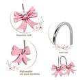 thumbnail image 2 of Gracelife 12 Ganchos Decorativos Para Cortina De Ducha Con Nudo De Lazo Rosa, Ganchos De Resina Para Cortina, Anillos De Ducha Para Baño, Habitación De Bebé, Decoración Artística (Nudo De Lazo), 2 of 5