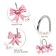 thumbnail image 2 of Gracelife 12 Ganchos Decorativos Para Cortina De Ducha Con Nudo De Lazo Rosa, Ganchos De Resina Para Cortina, Anillos De Ducha Para Baño, Habitación De Bebé, Decoración Artística (Nudo De Lazo), 2 of 5