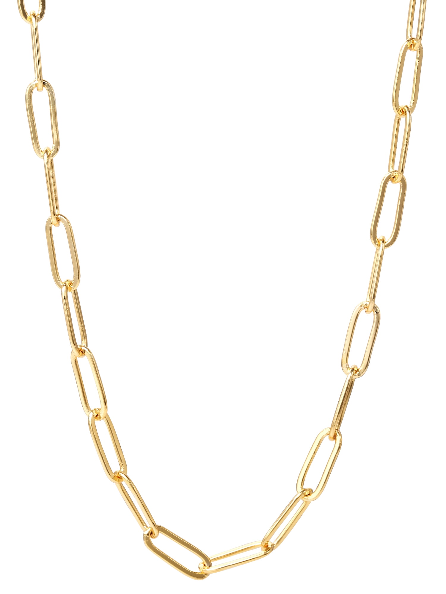 Believe by Brilliance 14kt Gold Flash Plated Paperclip Chain Necklace, 18' + 2'