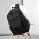 thumbnail image 3 of Mochila impermeable Bolsa de viaje de moda de alta capacidad con bolsillos laterales Bolsa diaria para hombres y mujeres (negro), 3 of 5